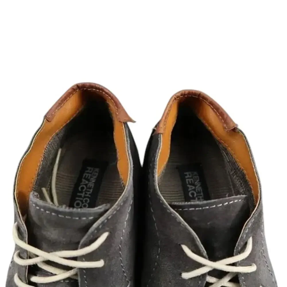 Kenneth Cole Shoes Mens 10 Oxford Desert Boot Classic Suede Dress Comfort Grey